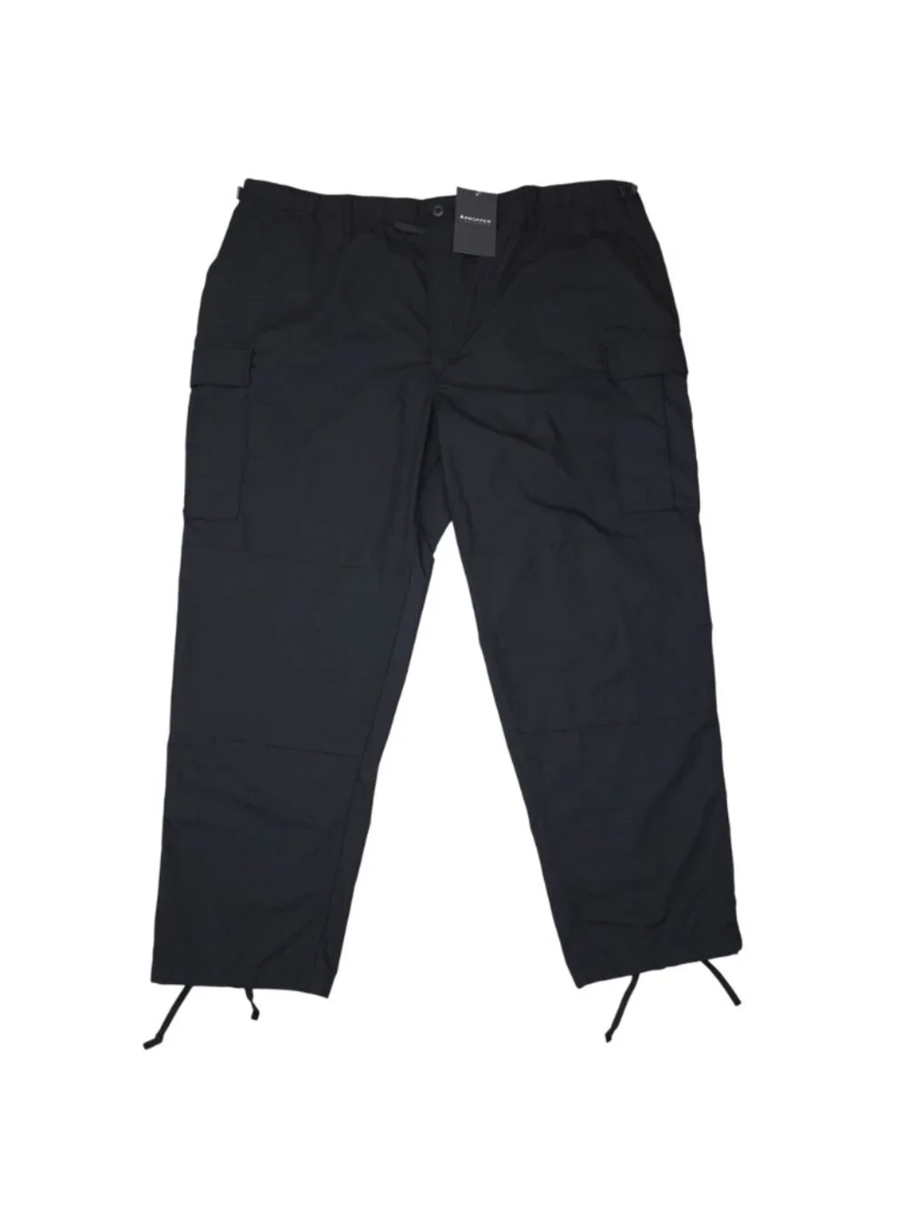 Propper Mens Black Tactical Cargo Pants 3XL R Adjustable Drawstrings & Pockets